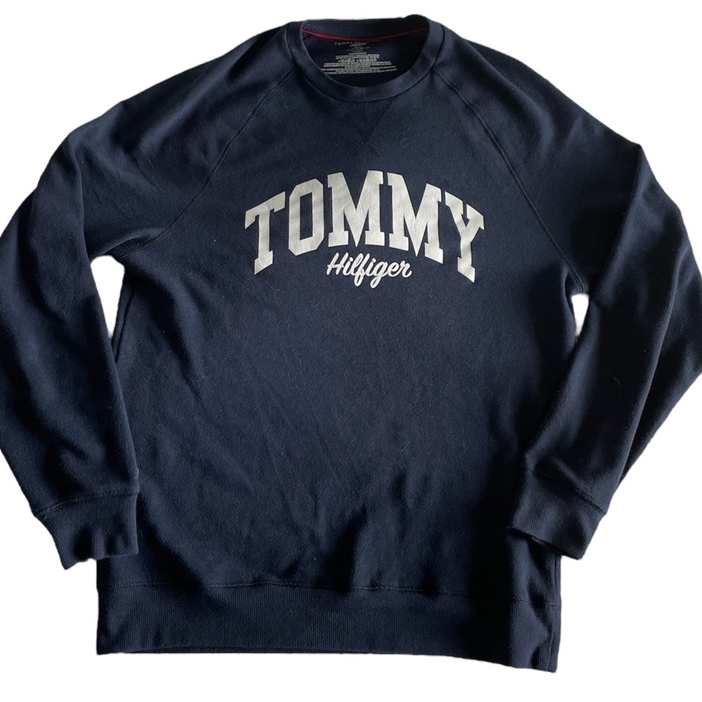 Tommy Hilfiger Crew Neck Lightweight Sleepwear Fleece Lounge Sweatshirt (size S)